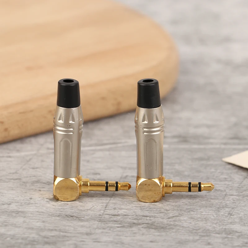 1Pc 직각 미니 잭 3.5mm 스테레오 직각 남성 플러그 오디오 수리 이어폰 납땜 어댑터 납땜 커넥터'