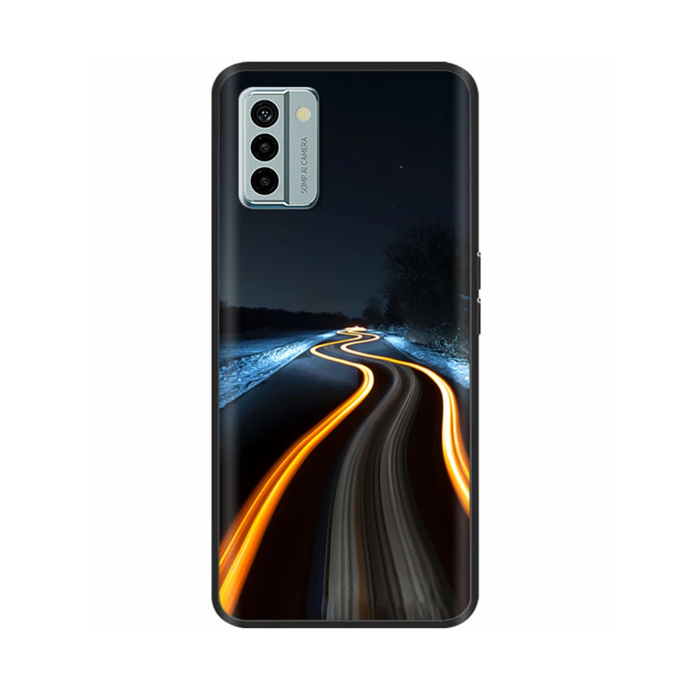 Nokia G22 Cool Silicone TPU Protective Shell - Painted Soft Back Cover with Black Bumper