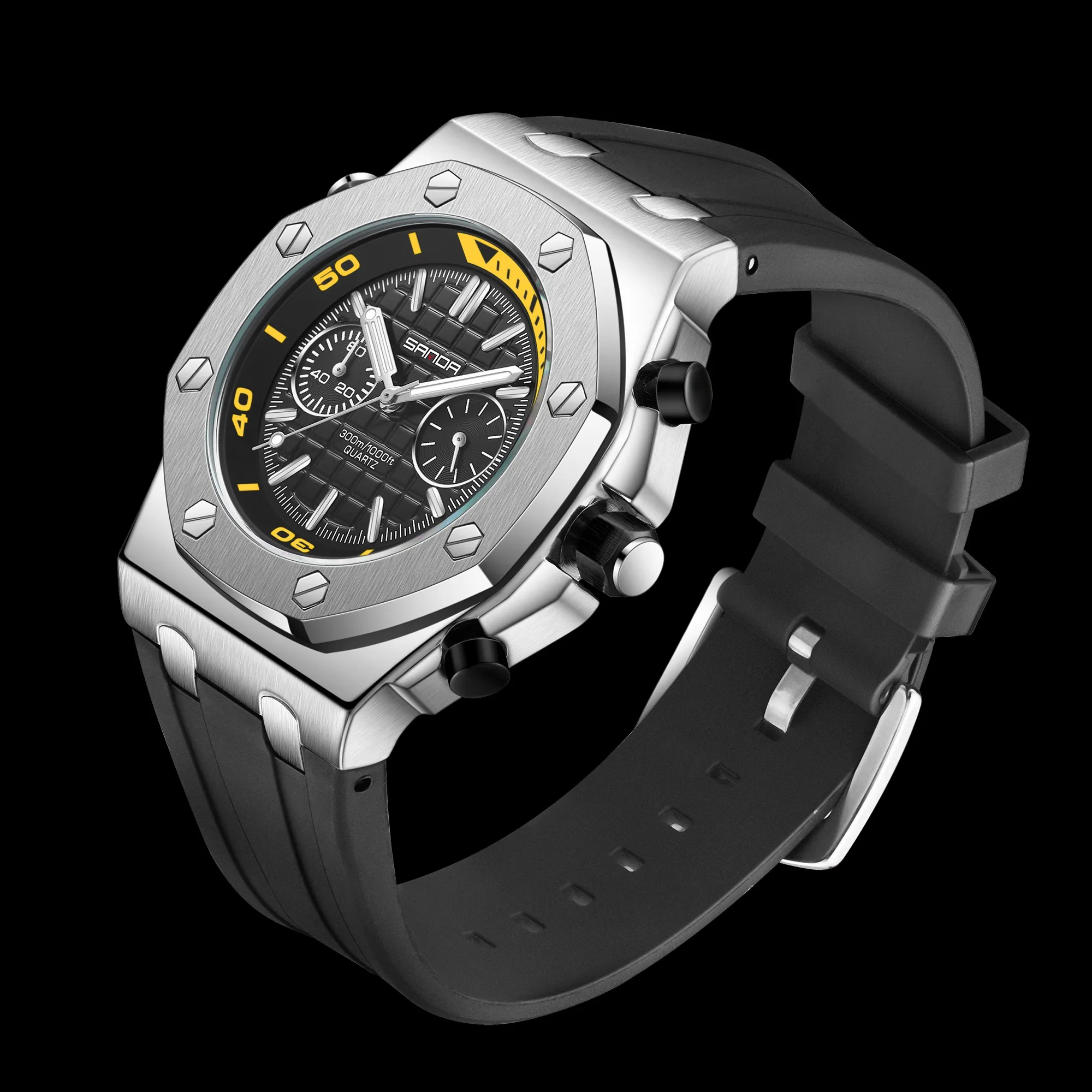 

Fashion Sanda Brand Quartz Movement Wristwatches Man Casual Waterproof Date Sports Watches Clock For Men Male Relogio Masculino