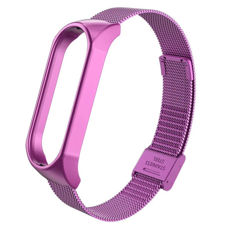 Metal Strap For Xiaomi Mi Band 6 5 Screwless Stainless Steel Wrist Bracelet MIband for Mi Band 4 3 5 Strap Wristbands Pulseira