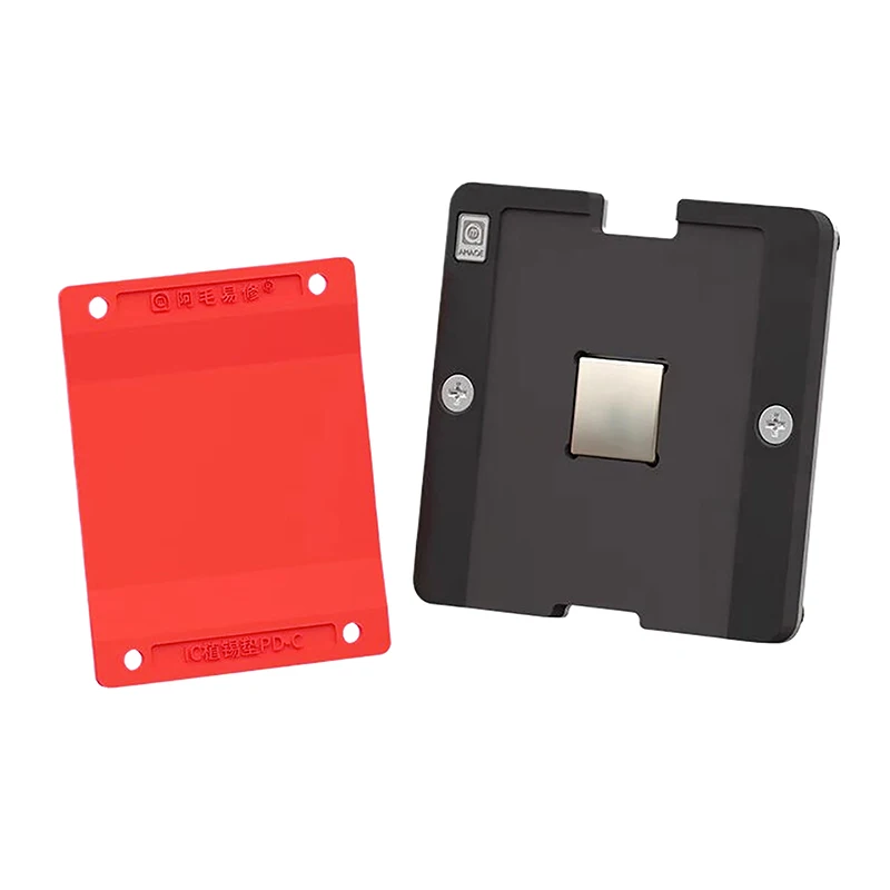 【LM】1PCS PD-C 플랜팅 틴 패드 리볼링 플랫폼 미끄럼 방지 내열성 자기 실리콘 매트 CPU IC BGA 스텐실 리워크 도구