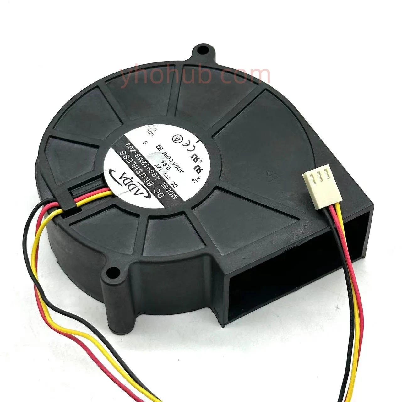 Adda Ab0912mb-z03 dc 12v 0.90a 97x97x33 mm Ventilador de Refrigeração do Servidor - Imagem 4