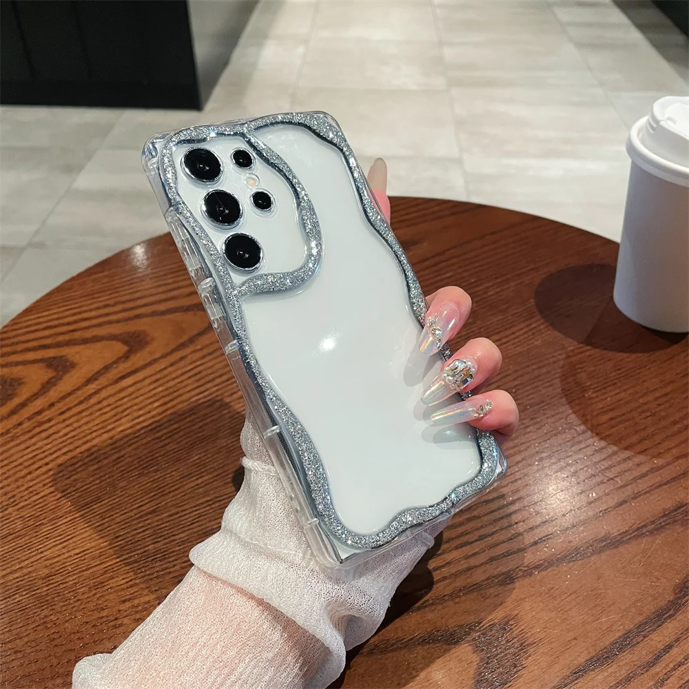 Luxury Glitter Wave Soft Tpu Phone Case For Samsung Galaxy Series_voghion.com