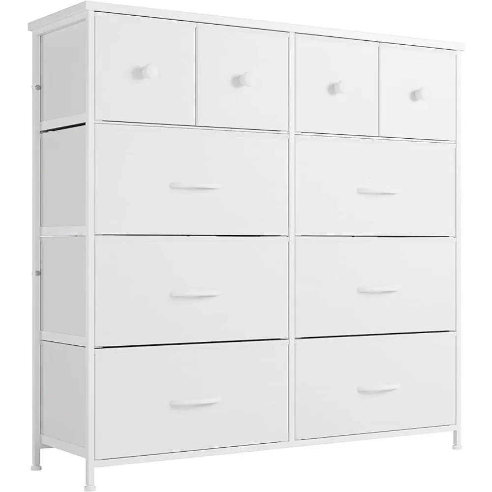 

Белый комод для спальни с 10 ящиками, органайзеры с выдвижными ящиками, комод для домашнего хранения, организация сада, бесплатная доставка