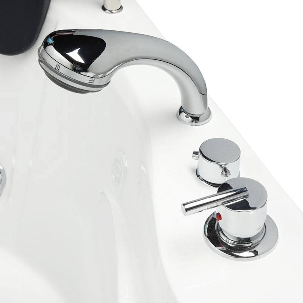 Corner Whirlpool Bathtub, Triangular Glass Spa Pool, 59 Inches Long X 59 Inches Wide X 25 Inches High Bathtubs & Whirlpools 4