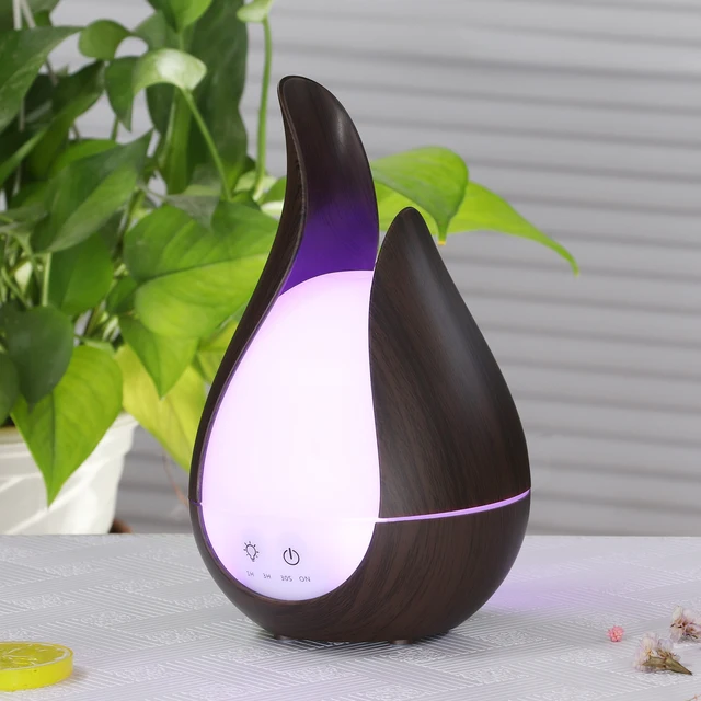 200ML Mini Aromatherapy Humidifier Ultrasonic Essential Oil Diffuser  Aroma Diffuser With 7 LED Color Light Remote Control 4