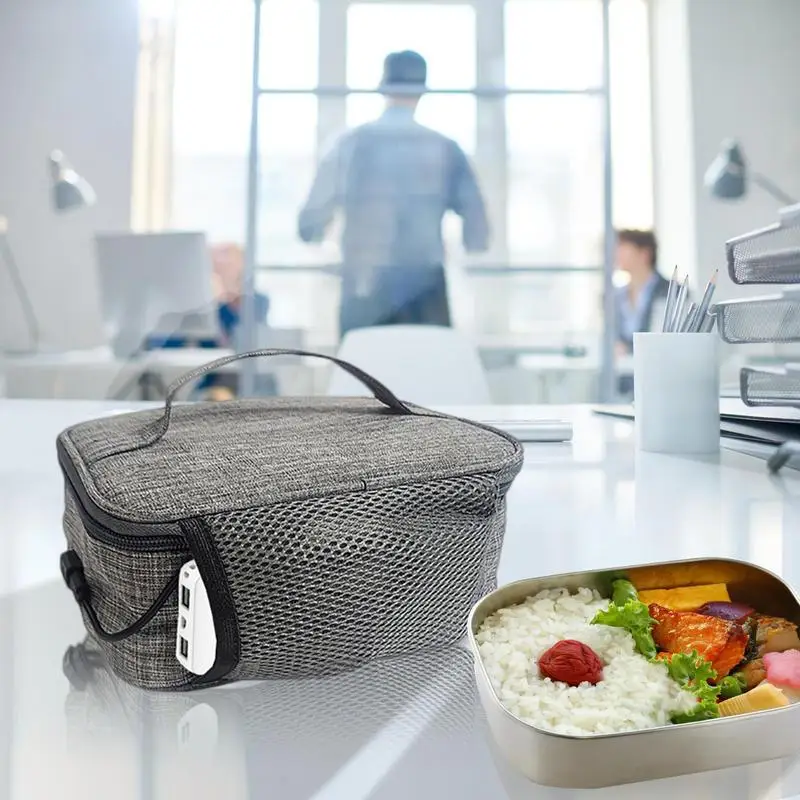 USB Portable Food Warmer Electric Lunch Box Food Heater Lunch Warming Tote  For Office Travel Portable Heating Bag With USB Cable - AliExpress