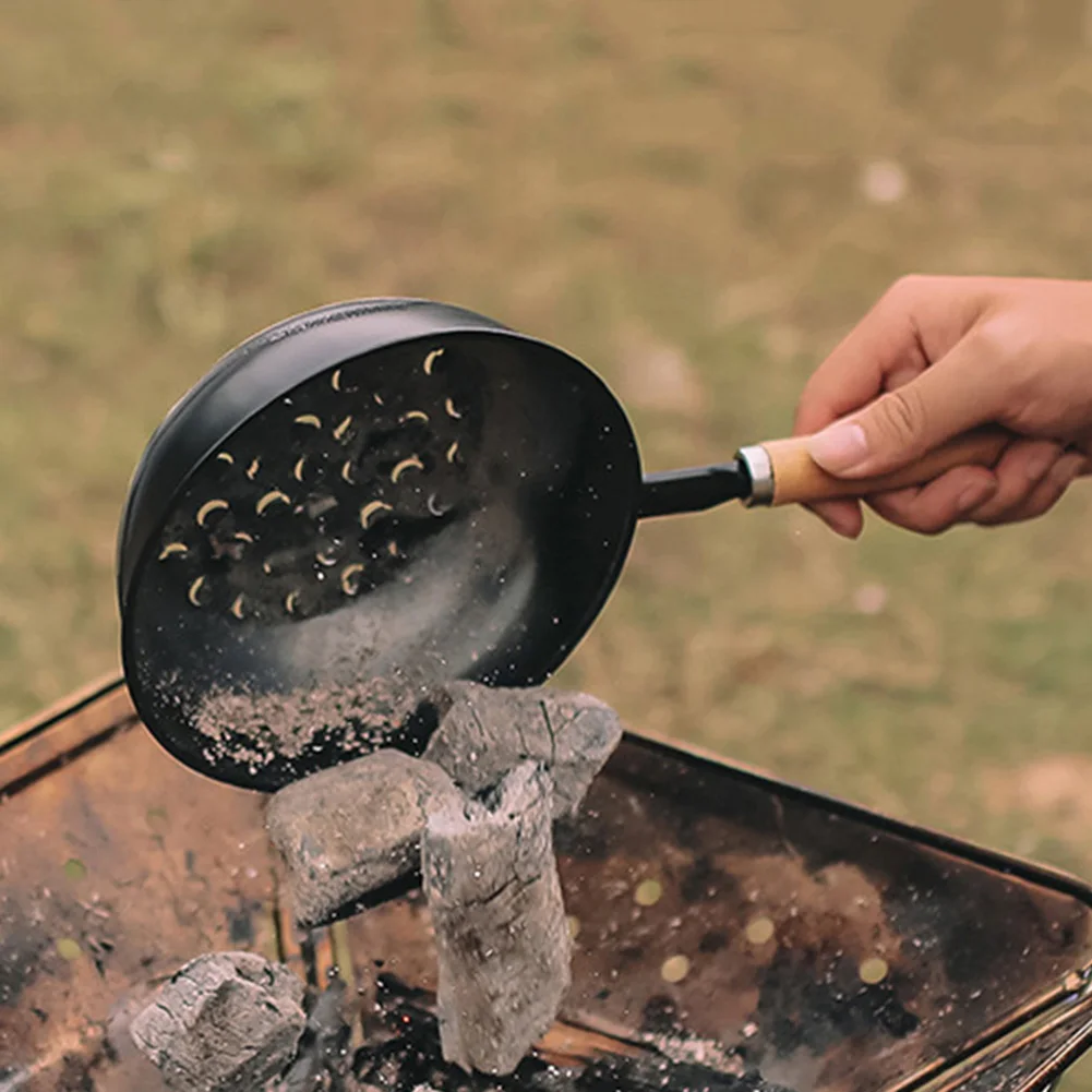 Hollow Charcoal Heater Stove Mini Iron Charcoals Burning Braziers Portable  Burn Carbon Brazier Wooden Handle Outdoor Accessories - AliExpress