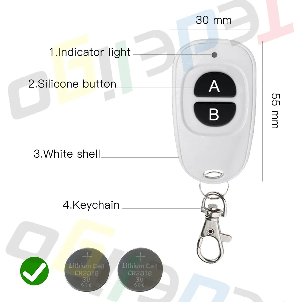 RF 220V 16A Electrical Socket 433MHz Wireless Remote Control Plug 3000W EU FR Standard,for Home LED/Light/Fan/Lamp ON OFF 6
