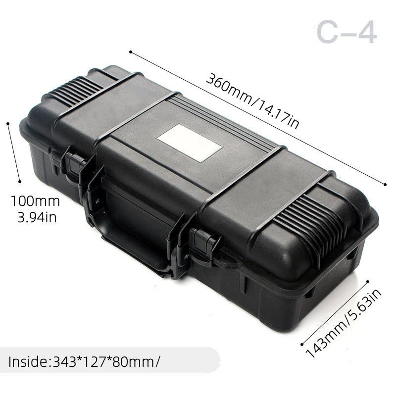 Plastic Instrument Case Toolbox Impact Resistant Plastic Case