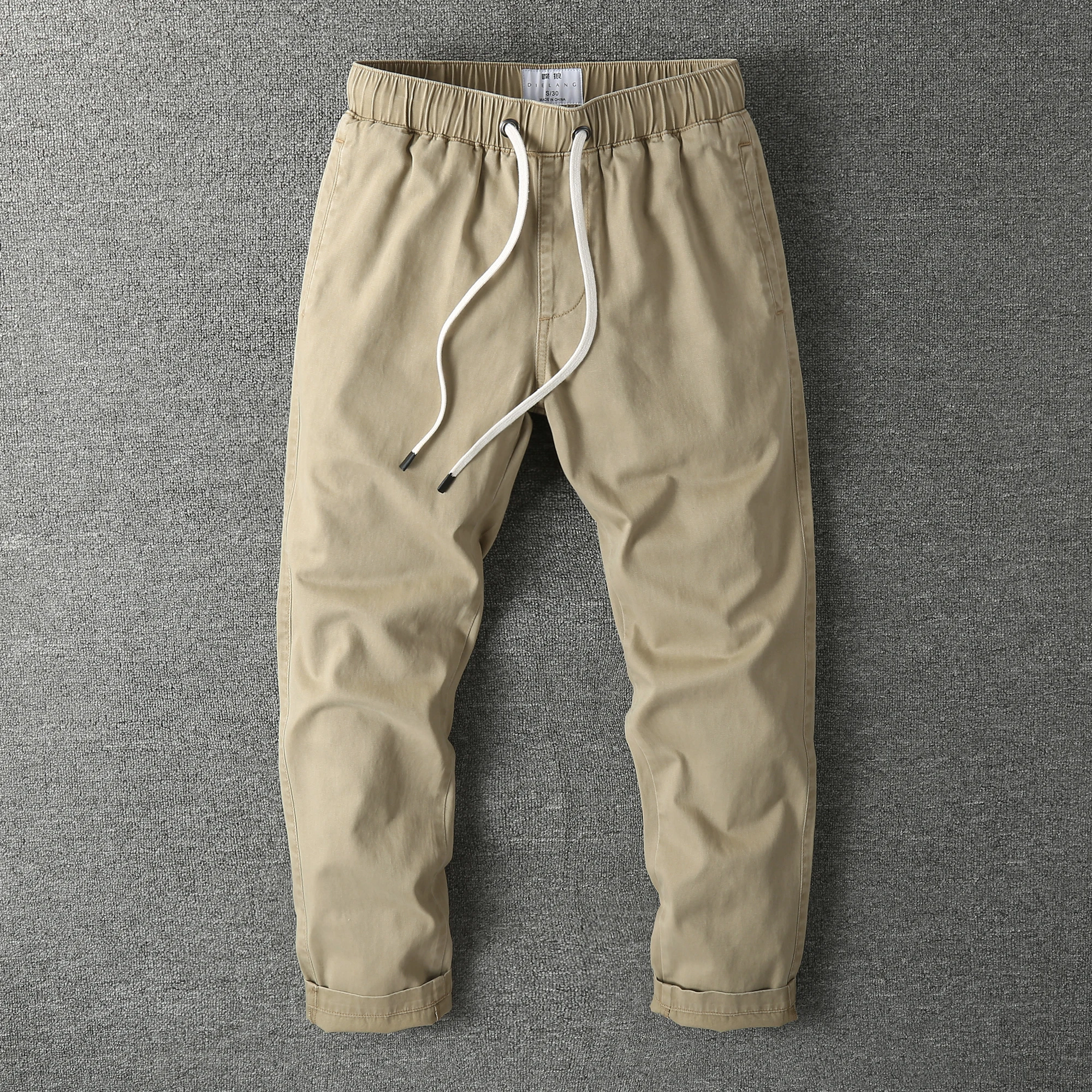 2023 New Men's Autumn Cargo Pants, Solid Color Loose Casual Pants, Outdoor Sports Pants