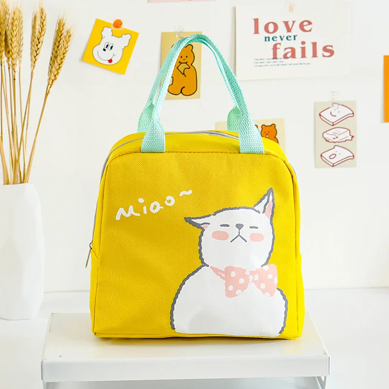 The New Pet Insulated Bag Lunch Box Bag Portable Lunch Bag Hand in Hand To Carry Cartoon Bento Bag Cross-border Exclusive 6