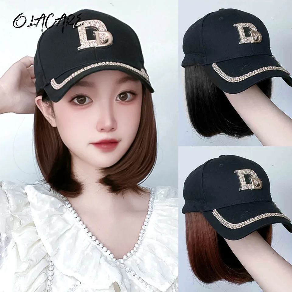 Synthetic Short Bob Wig Cap for Women with Heat Resistant Fiber