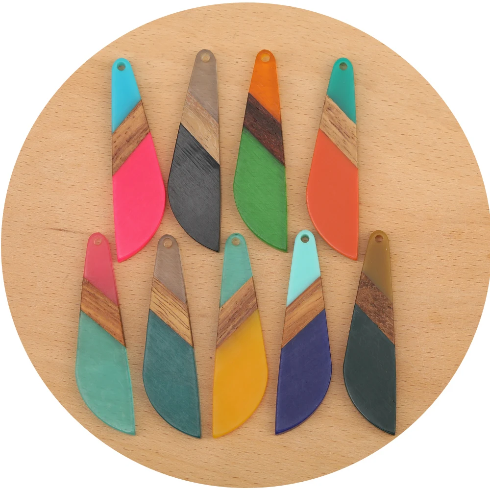 Cordial Design 40Pcs 13*54MM Jewelry Accessories/Natural Wood & Resin/DIY Making/Hand Made Charms/Jewelry Findings & Components - cordial