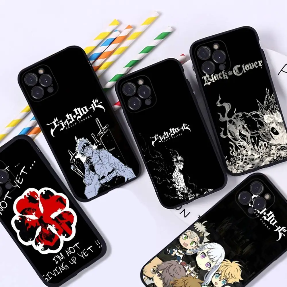 Anime Black Clover Logo Transparent Soft Phone Case