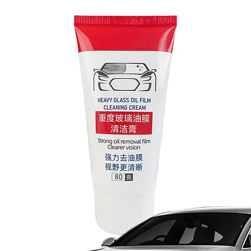 

Car Glass Oil Film Removing Paste Deep Cleaning Polishing Glass Cleaner For Auto Windshield Home Shine Glass Cleaner