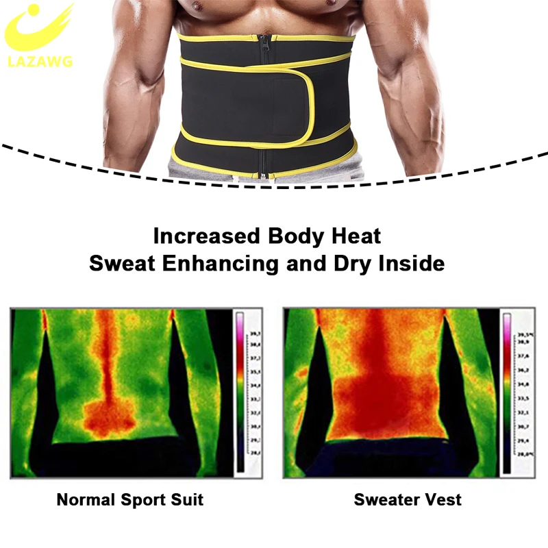 Men Belt Waist Trainer Body Shaper Corset Belt