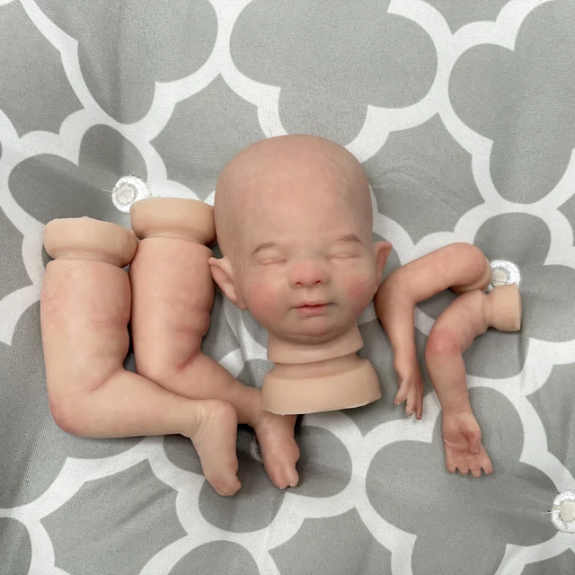 Solid Silicone Bebe Reborn Girl 13Inch Handmade Painted Lifelike Real Art  Reborn Dolls De Muñecas Silicona Boneca Renascida - AliExpress