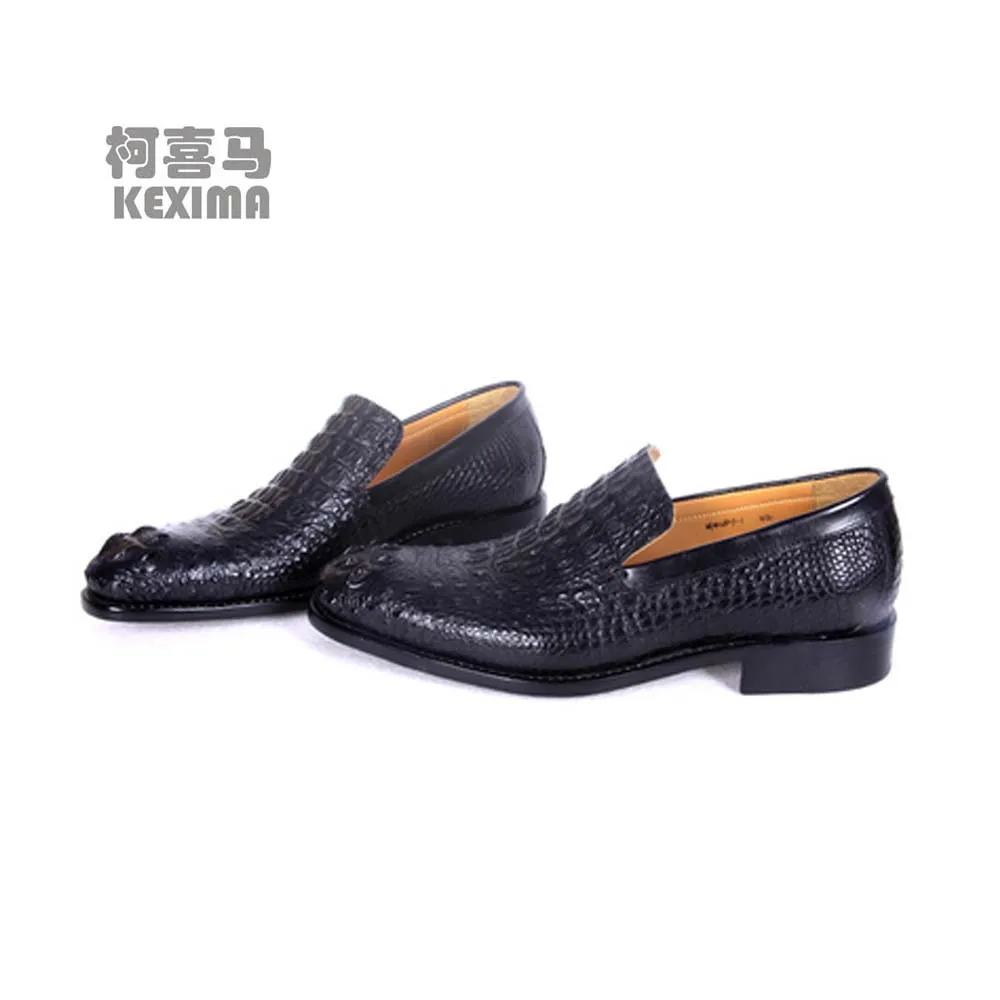 

hulangzhishi crocodile leather Men dress shoes fashion male crocodile shoes manual men formal shoes