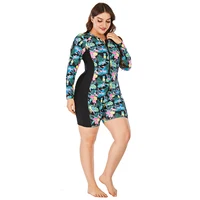 Long sleeves Large Size Women's Swimsuit 6