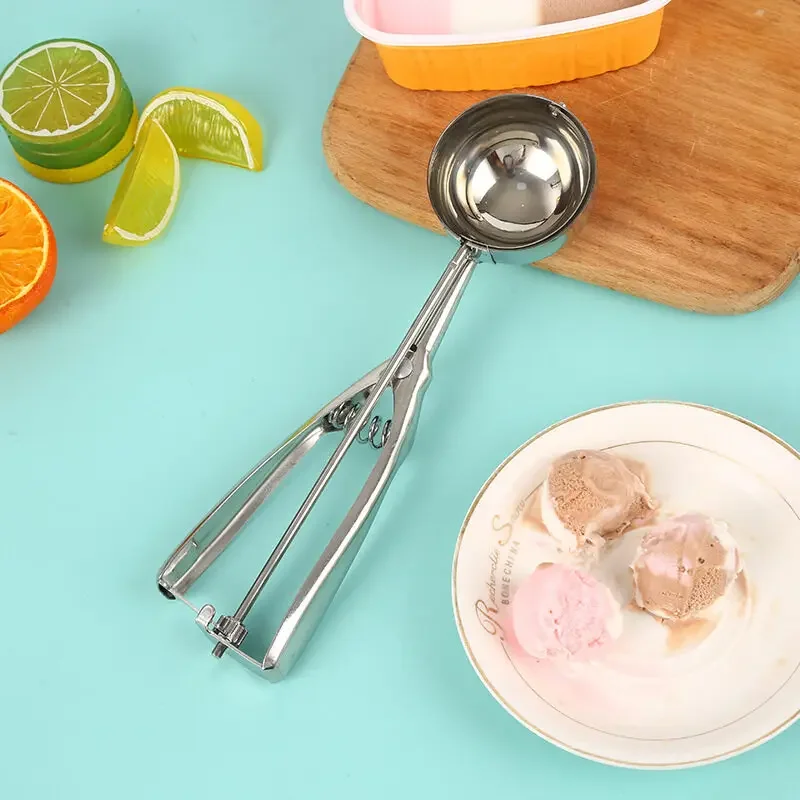Practical Multi functional Spoon Modern Fashion Household Kitchen Supplies Lightweight Ice Cream Spoon Creative Stainless Steel