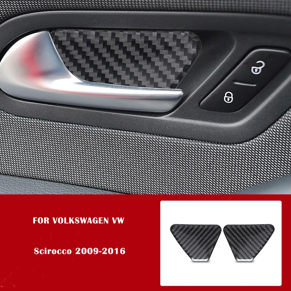 Carbon Fiber Car Door Panel Sticker trim decal auto Interior decoration