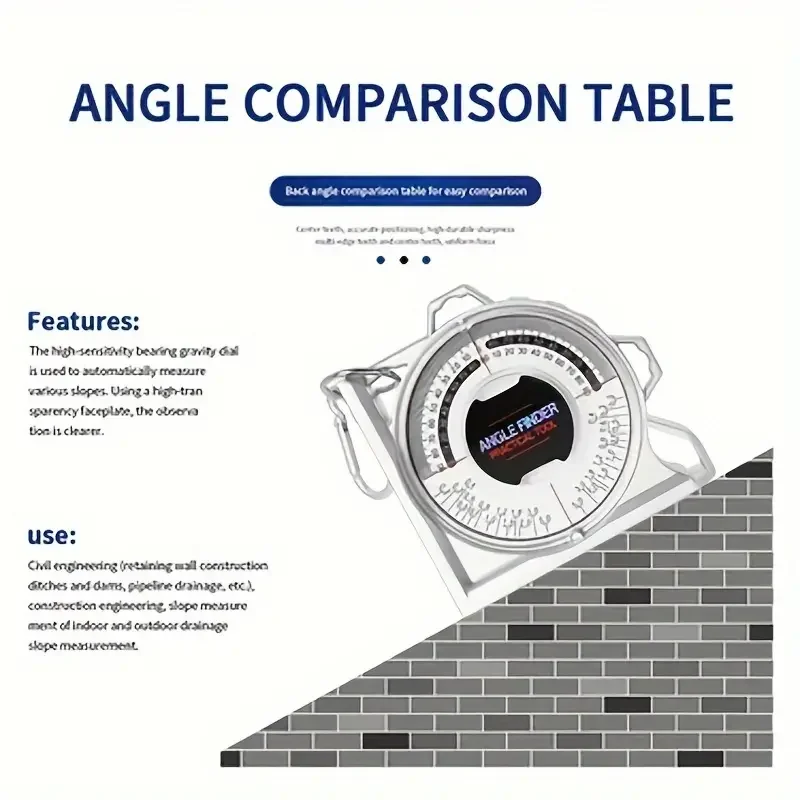 Angle Finder Magnetic Angle Locator Slope Protractor Inclinometer Level  & Tool and Portable Tool Magnetic Angle Locator 4