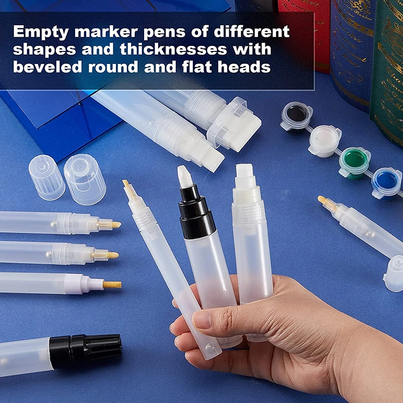 1Pcs 플라스틱 빈 펜로드 4mm 5mm 6.5mm 8mm 10mm 16mm 배럴 튜브 낙서 펜 액체 분필 마커 페인트 펜 액세서리