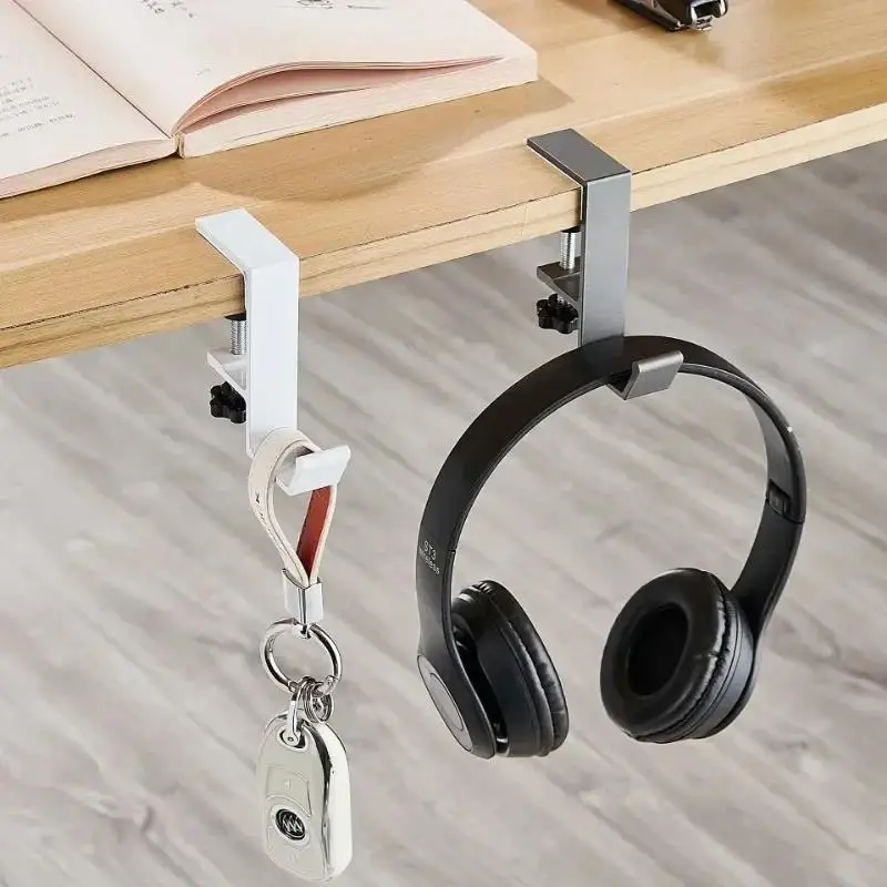 Aluminum Desk Hook for Headphones and Bags