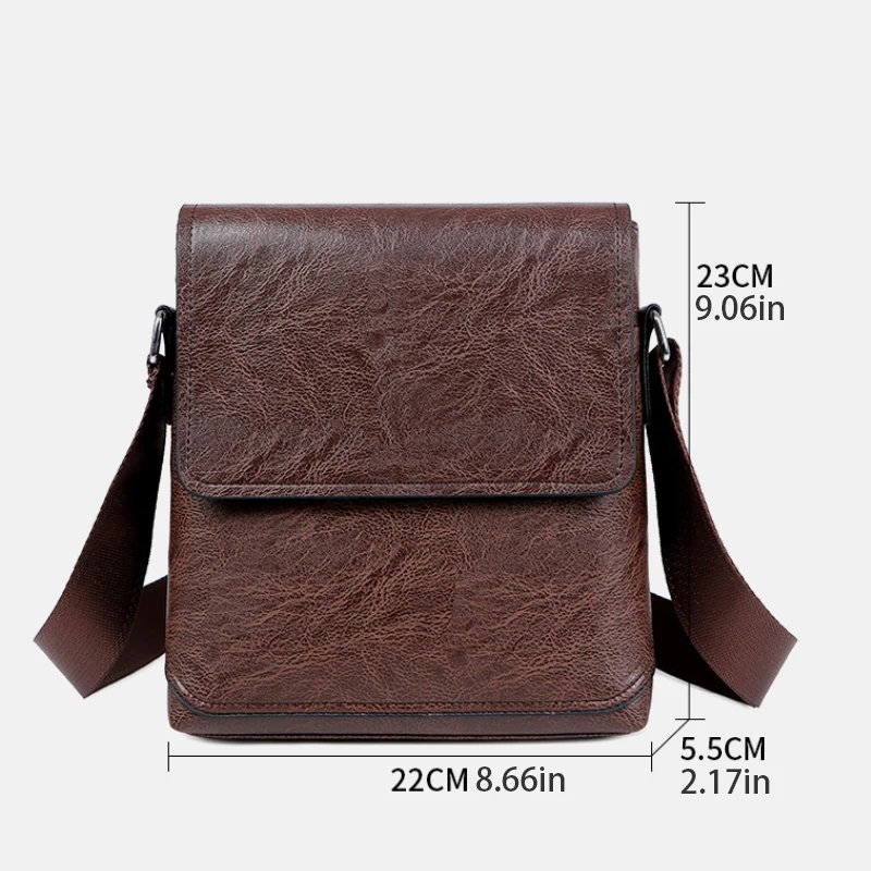 The new men's crossbody bag, shoulder bag, and retro upright business casual bag are Valentine's Day gifts for husbands or boyfr