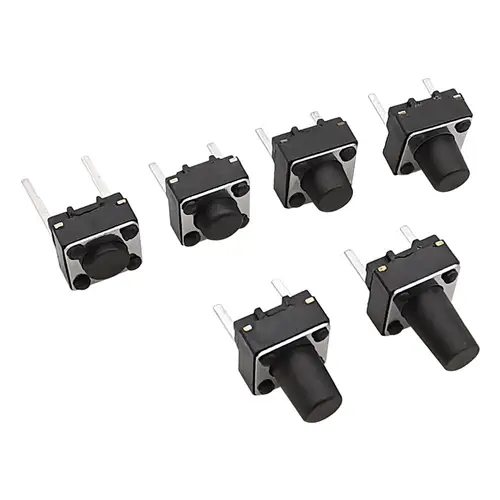 20/50/100Pcs Micro Tactile Switch Momentary Tact DIP Switch 2Pin 6 x 6mm Micro Touch Push Button Switch High 5mm 6mm 7mm 8mm 9mm - Image 2