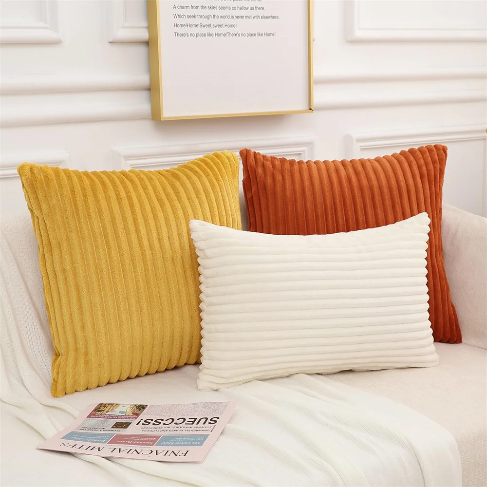 Corduroy Pillow Cover 50x50cm 45x45 for Sofa Living Room Decor