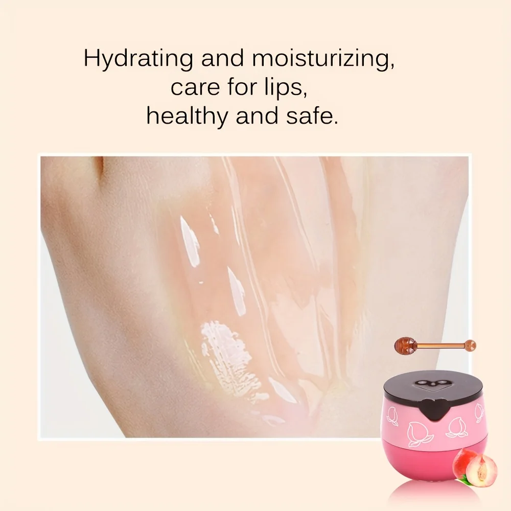 Lip Mask Honey Pot, Moisturizing Lip Mask with Brush, Lip Sleeping Mask Overnight, Hydrating Lip Balm, Lip Mask Propolis 4