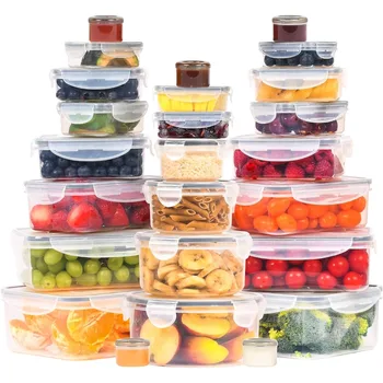 50 Pcs Large Food Storage Containers with Lids Airtight-85 OZ to Sauces Box-Total 526OZ Stackable Kitchen Bowls Set Meal Prep 2