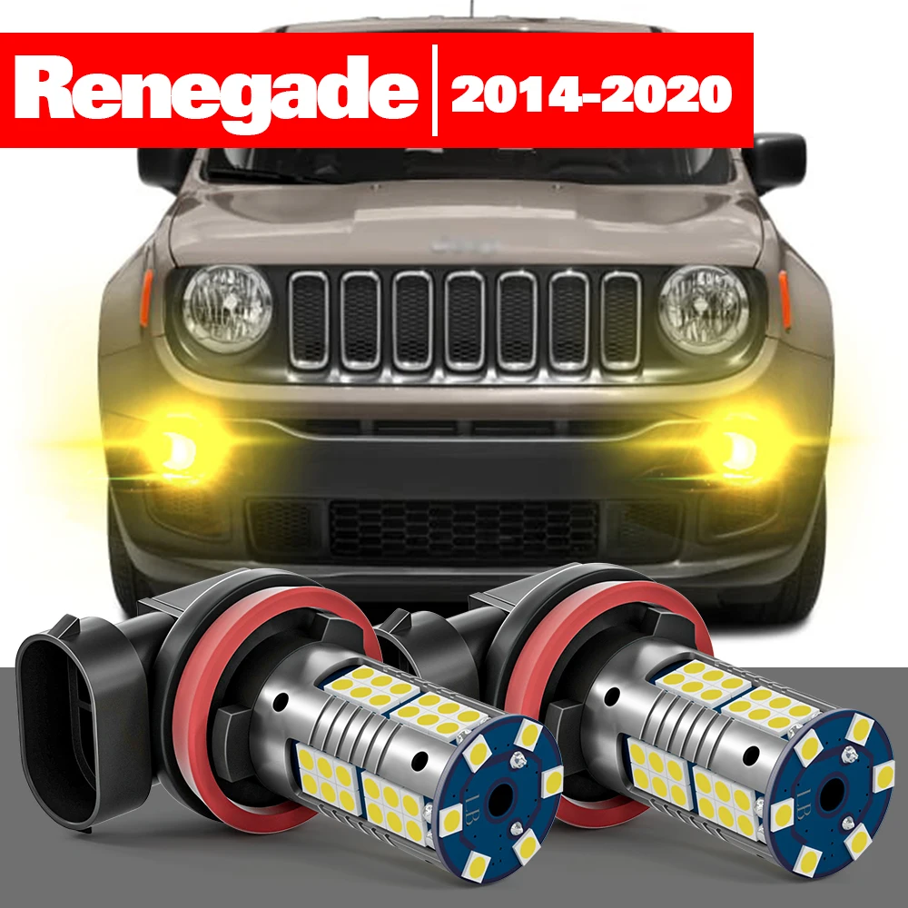 

Для Jeep Renegade 2014-2020 аксессуары 2 шт. светодиодный ные Противотуманные фары 2015 2016 2017 2018 2019