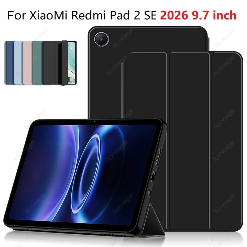 Ultra Slim 9.7-Inch Soft Trifold Stand PU Leather Protective Cover with Auto Sleep/Wake Function