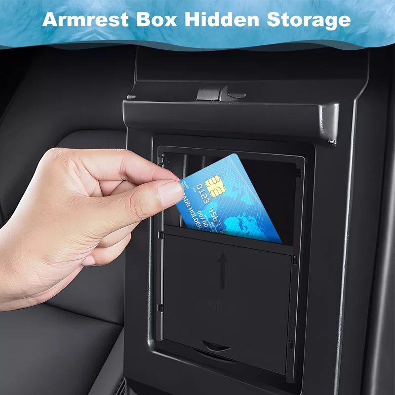 Console Armrest Storage Box Central Storage Armrest Cup Holder Box Car Interior Accessories For Tesla Model 3/Y 2021 2022 2023