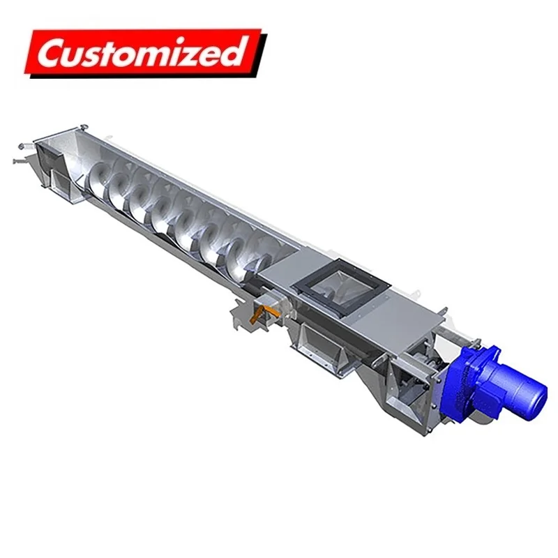 

OEM Custom Stainless Steel U-type Screw Conveyor Flexible Conveying Machinery Transmission System