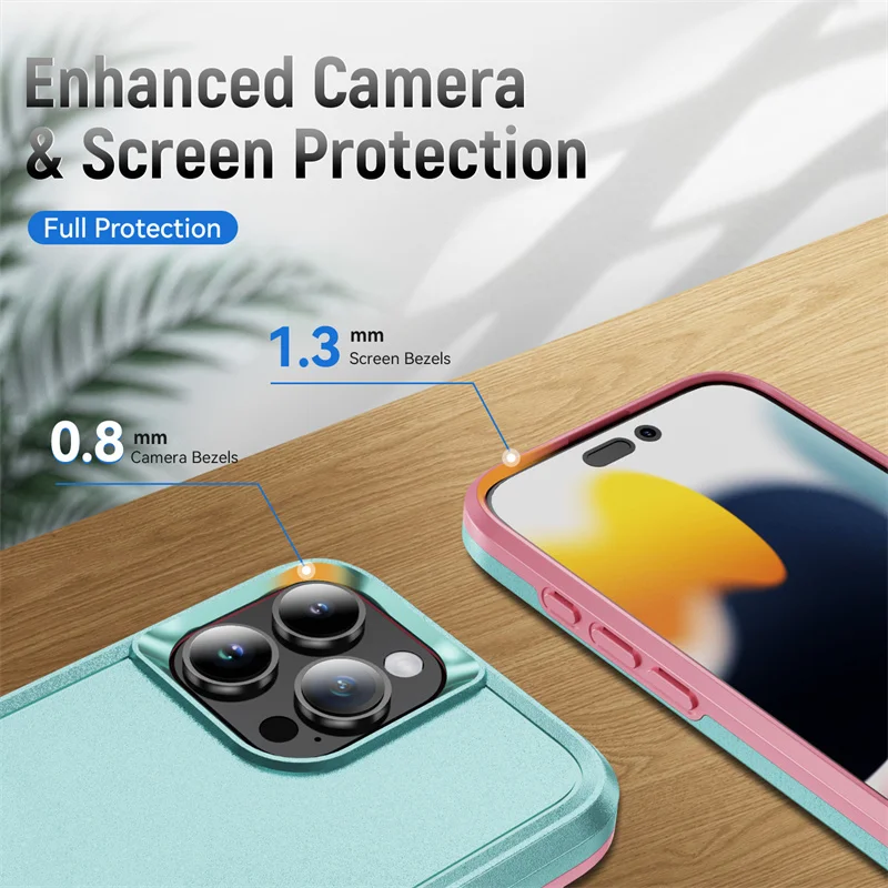 Durable Armor Shockproof Protective Phone Case – Heavy Duty Hard PC + TPU Back Cover