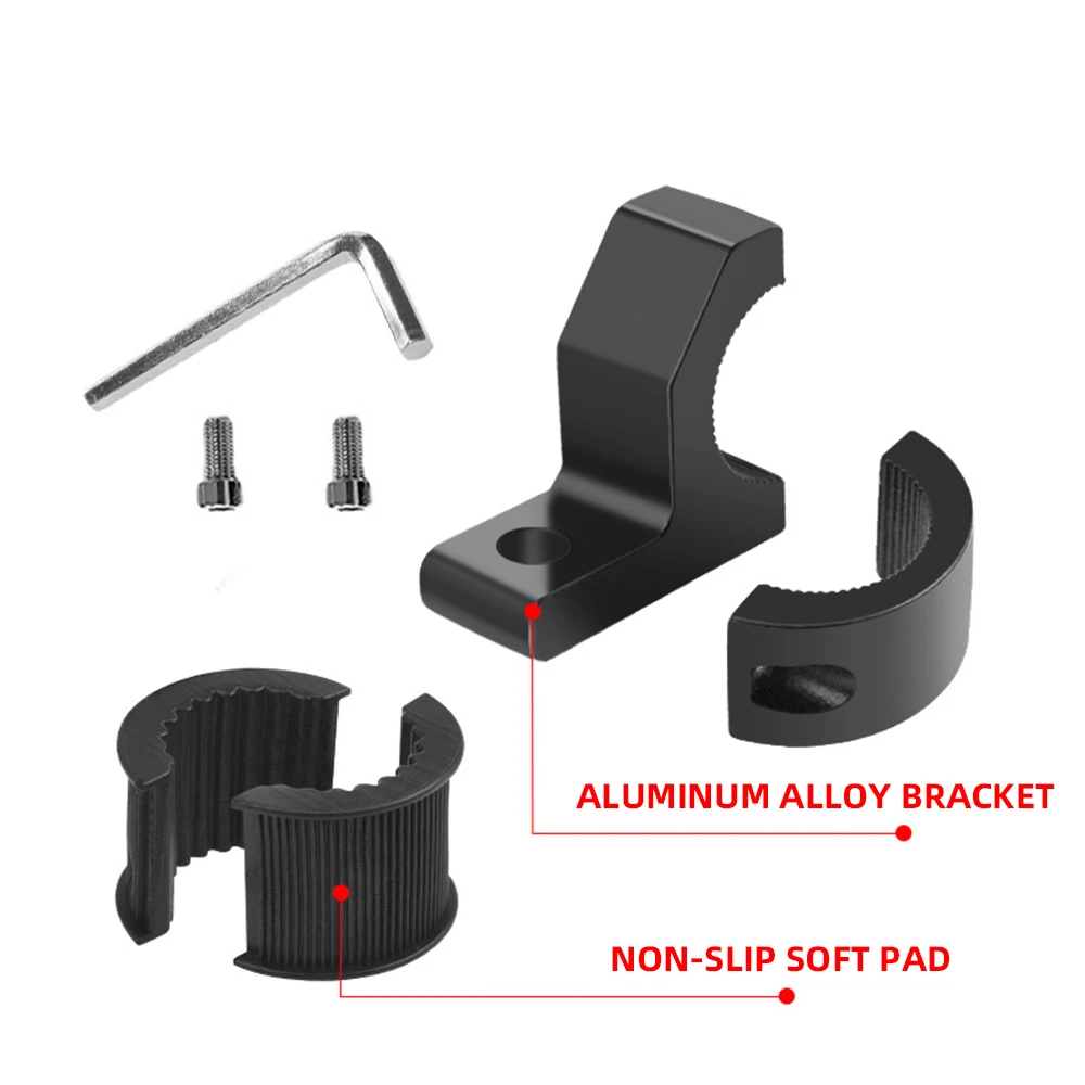 1pc Motorbike LED Light Bar Clamps Brackets Tube Clamp Mount Kit For Motorcycle Fog Light Mount Motorcycle Accessories Black motorcycle light bracket motorcycle headlight clamp motorcycle headlight mount utv light bar mount