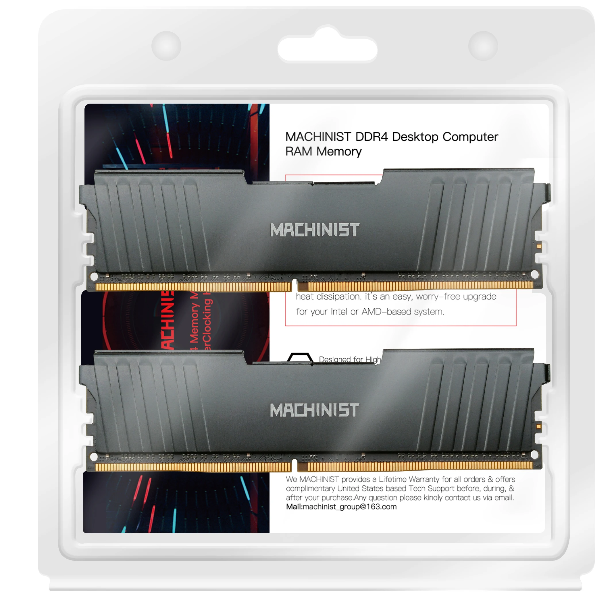 Ram Ecc 16gb 2133mhz 8gb Suporte Memória 2666mhz Ram Ddr4 pc Dimm para Todas as Placas-mãe X99 Machinist-ddr4 - Imagem 3