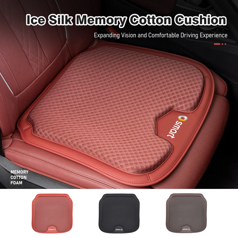 Per Smart Car Seat Cover Cuscino Ice Silk Protector Soft Traspirante 452 454 Roadster Coupe Crossblade Cabrio City-Coupe