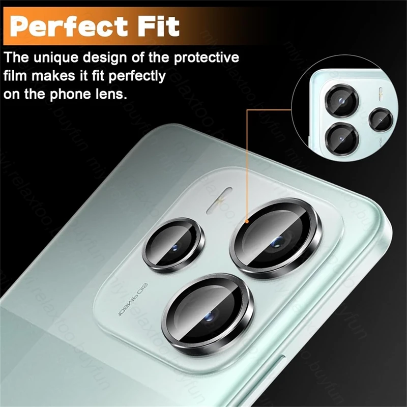 Premium Aluminum Alloy Camera Protector Case with Metal Ring Lens Glass