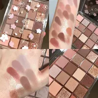 DIKALU Evening Cherry Dance Eyeshadow Tray 20 Color Large Plate Pearl Matte Bright Milk Tea Color Affordable Spring 2