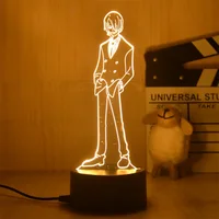 Lampe LED One Piece Sanji Veilleuse 3D 16