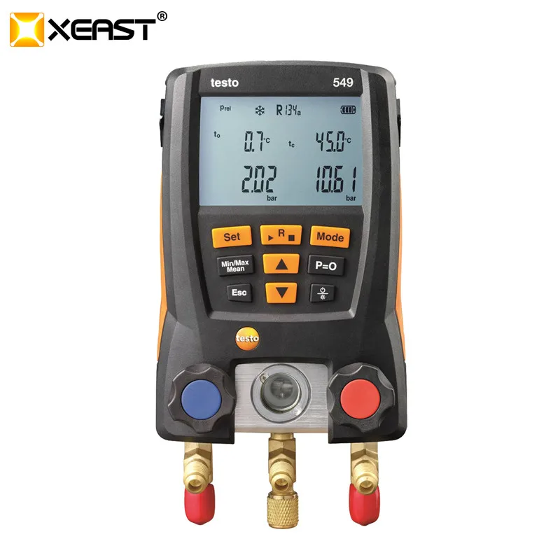 Testo 549 Digital Collettore Gauge Set Per Digital Vac Hsystem Tester Kit Meter Manometro Aria Condizionata Refrigerazione Manometro