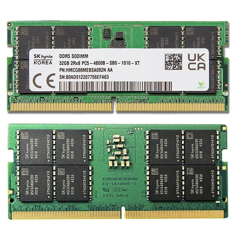 SK Hynix DDR5 Laptop Memory 32GB/64GB 4800MHz PC5-4800B SODIMM