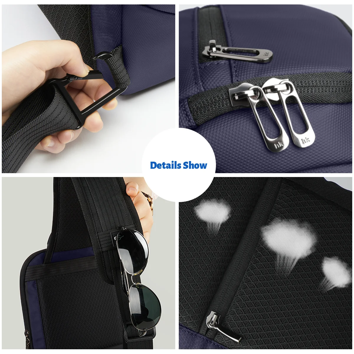 Heroic Knight Fashion Waterproof Men's Crossbody Messenger Bag