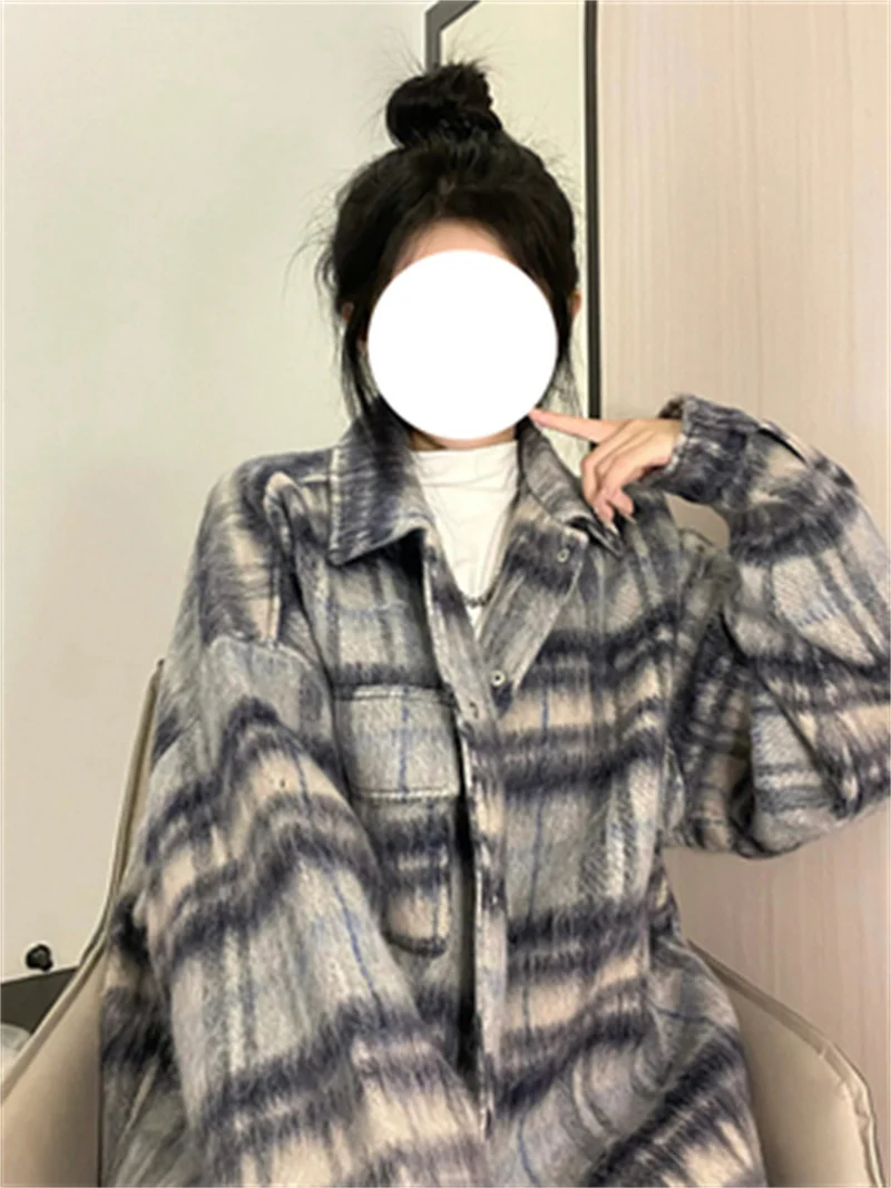 Small Fragrance Style Jacket Woman 2022 Spring Autumn New Loose-Fitting Advanced Sense of Thin Stature Check Slim Women's Jacket