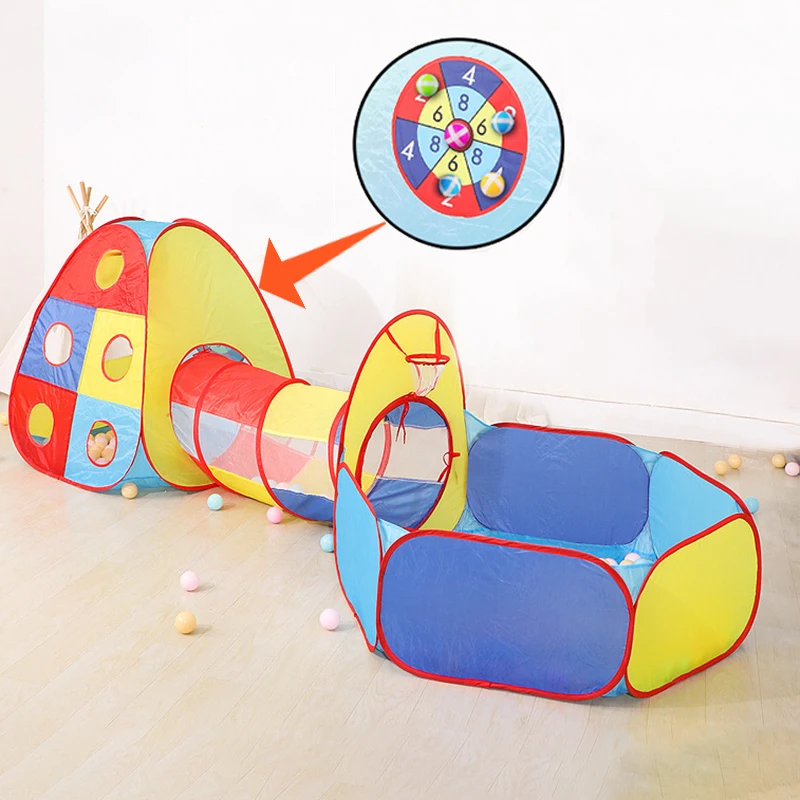 Portable Children's Game Tent Indoor Outdoor Kid Dry Ball Pool Playground Toy New Style Toddler Play House Tent Without Ball 2